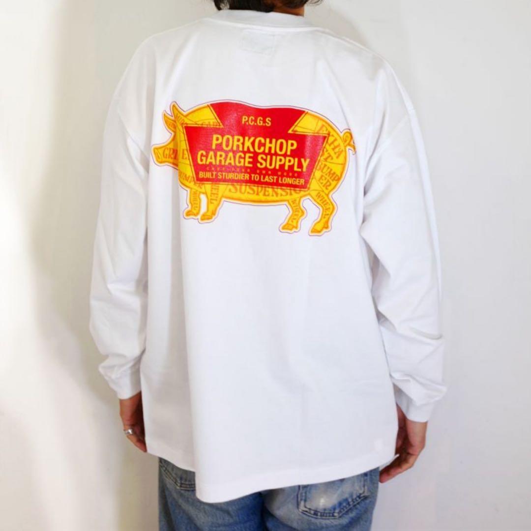 ポークチョップ ロンT WHITE Mサイズ キムタク マシス ラッツ