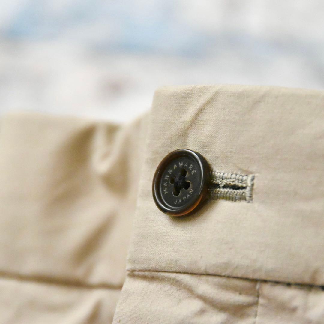 【美品】MARKAWARE チノパン　ベージュ made in JAPAN