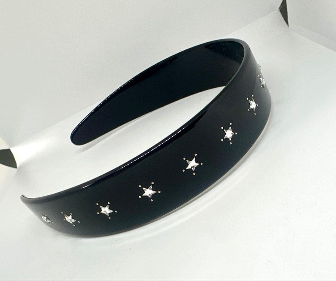 GUCCI カチューシャ　クリスタル　インターロッキングGヘアバンド　グッチ