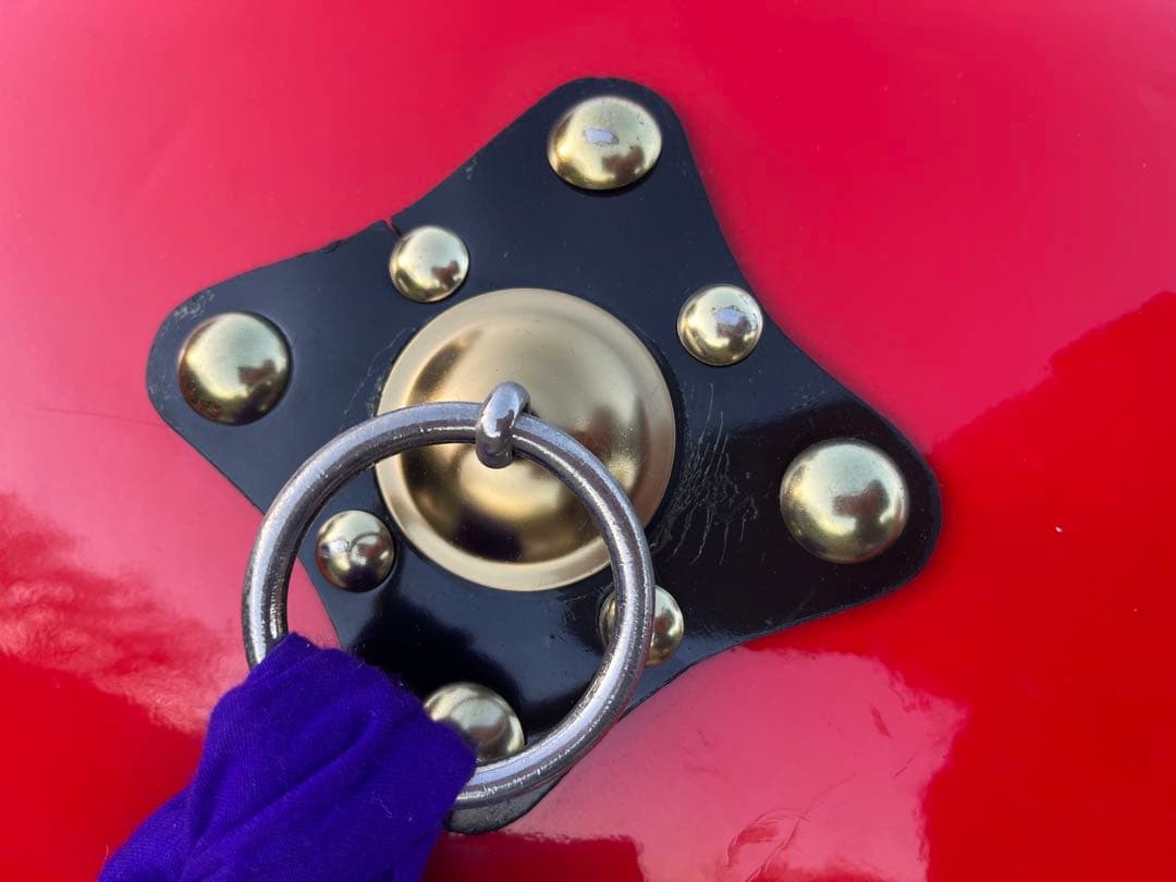 エイサー太鼓 大太鼓 本皮張り 40cm ケース付き 中古美品