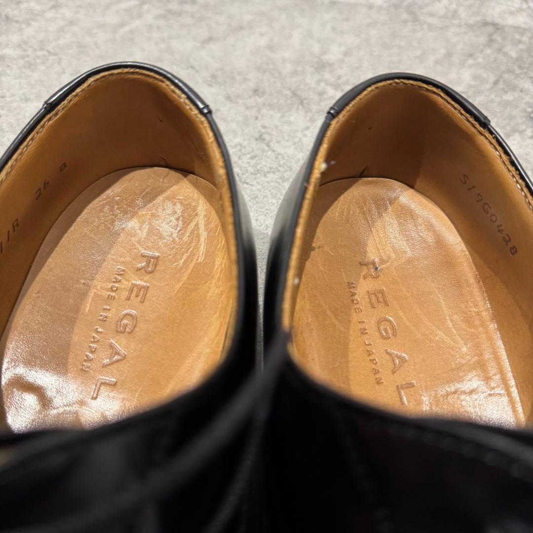 【極美品】REGAL 26 811R ストレートチップ　ビジネス　入学式　レザー