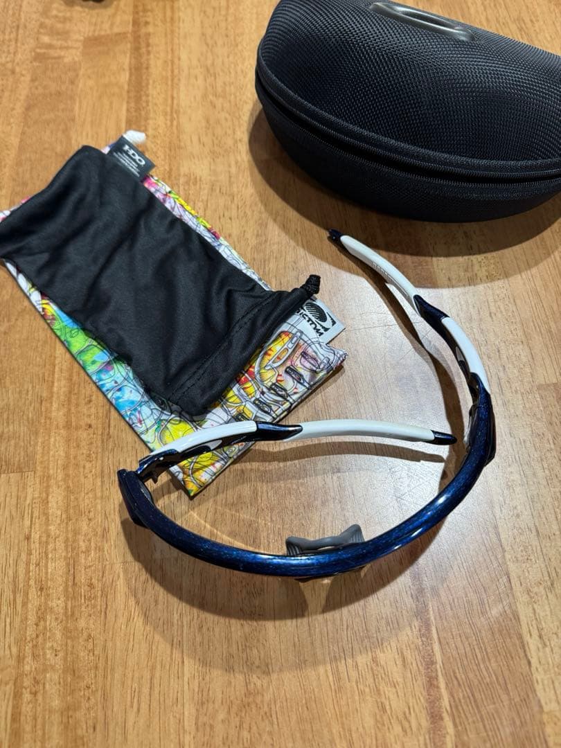 RADARLOCK サングラス ネイビー/ホワイト ミラー レンズ