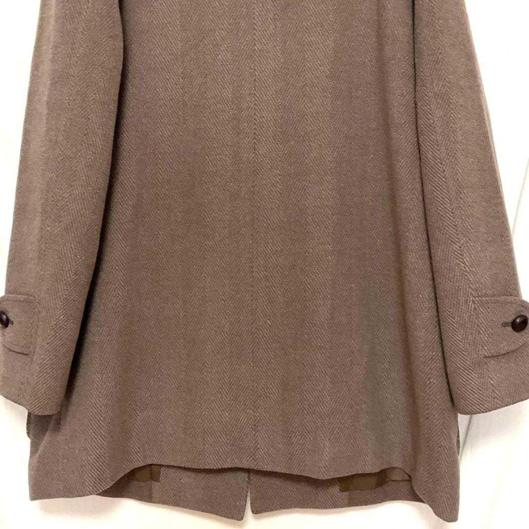 専用　80s Daks 高級ウール ヘリンボーン ハーフコート レトロ ゆるダボ