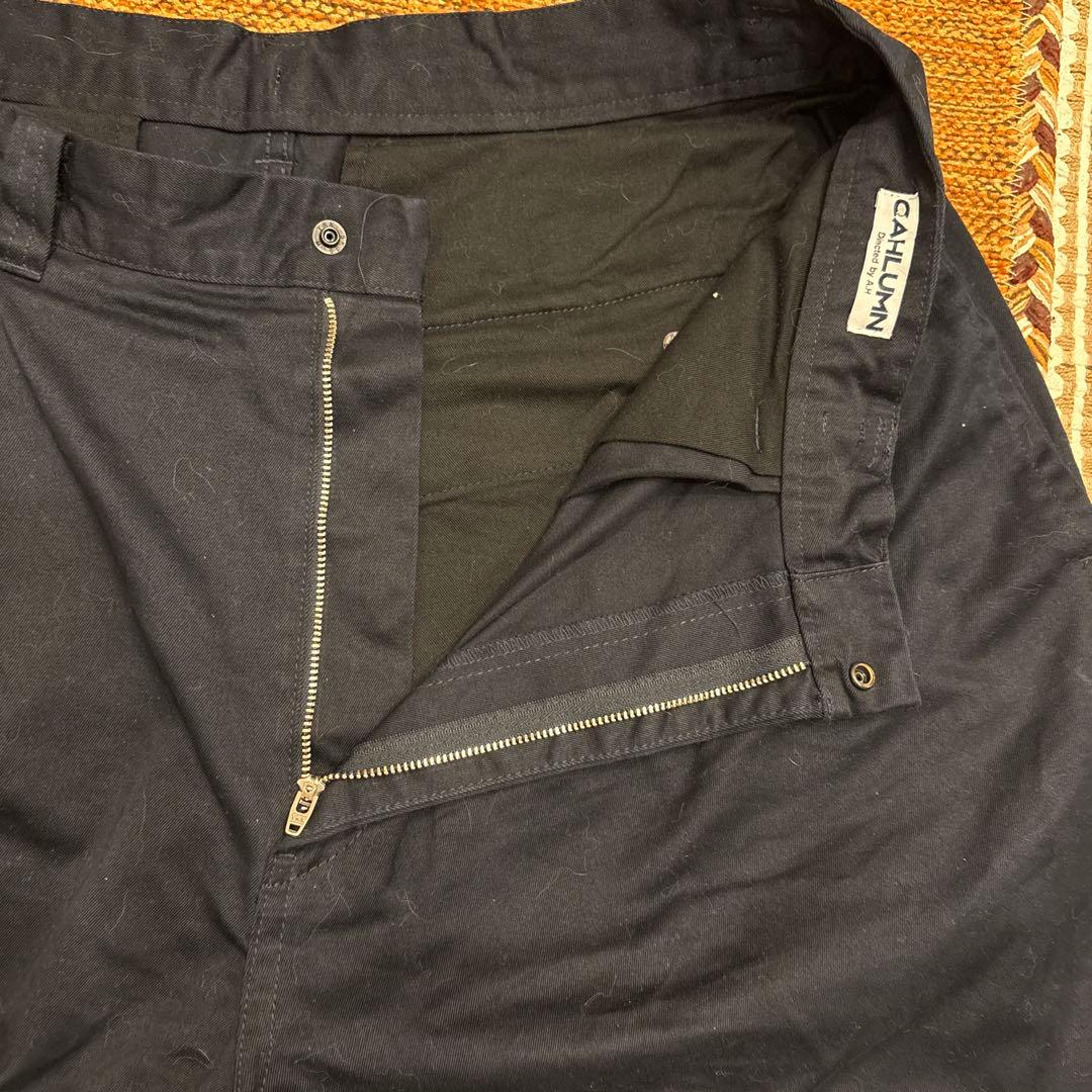 値下げ中❗️CAHLUMN 本年度モデル　1タックチノパン　ネイビー