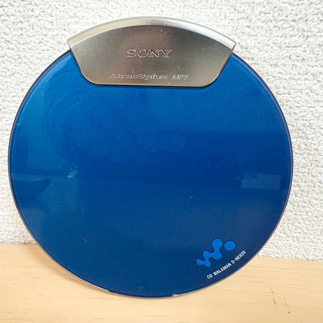 【希少】SONY CDウォークマン D-NE820 WALKMAN ブルー 青