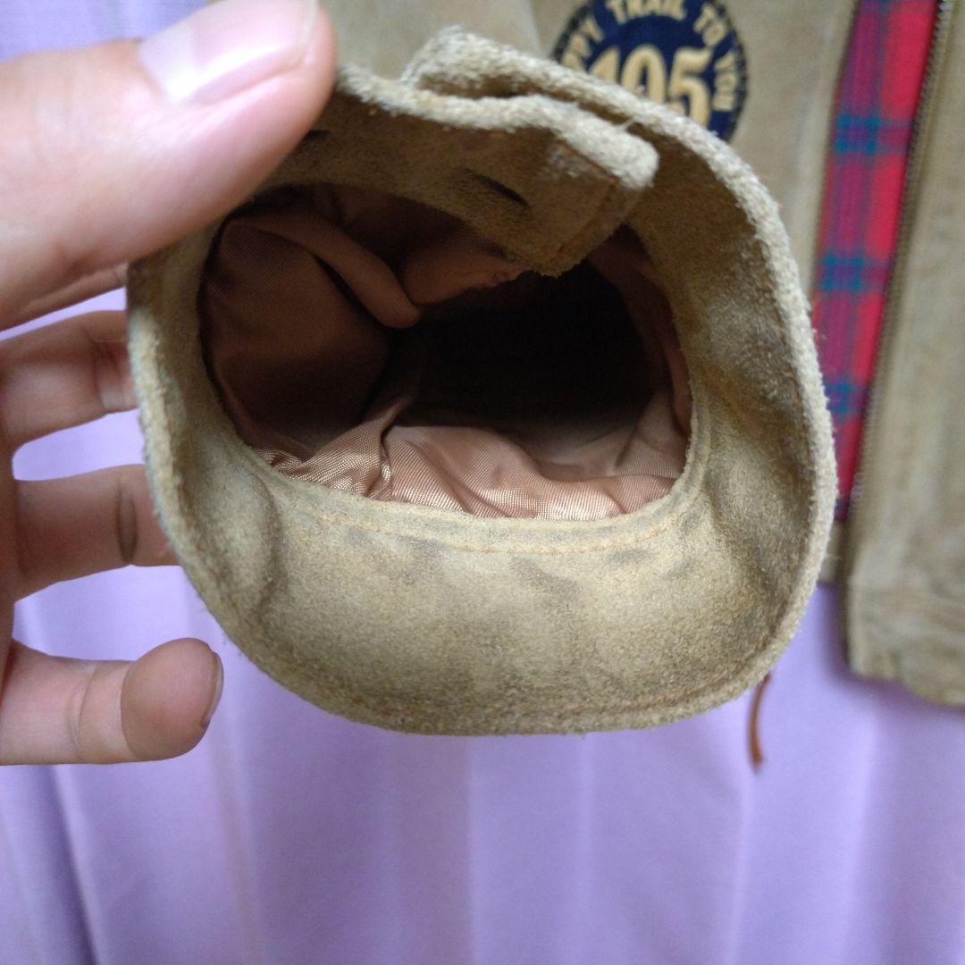 AVIREX　パッチスエードレザージャケット