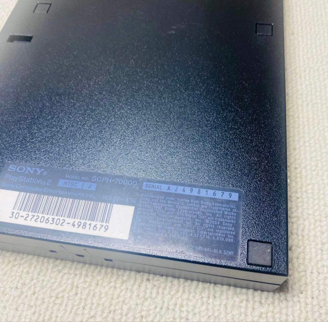 【動作良好】SONY ps2 70000 本体 すぐご利用可能 薄型 プレステ2