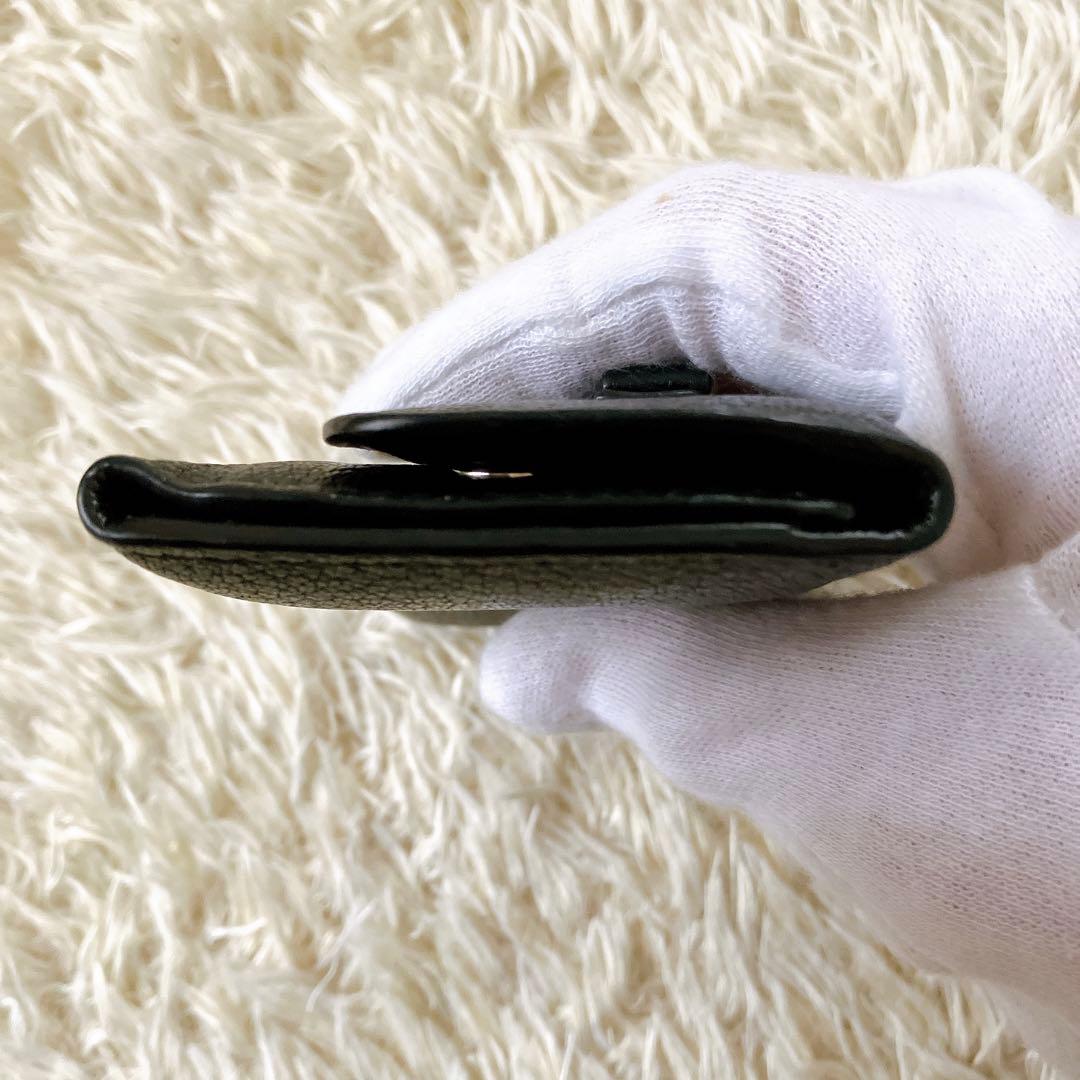 良品✨ 22春夏モデル✨ミュウミュウ キーケース　パール リボンレザー 黒