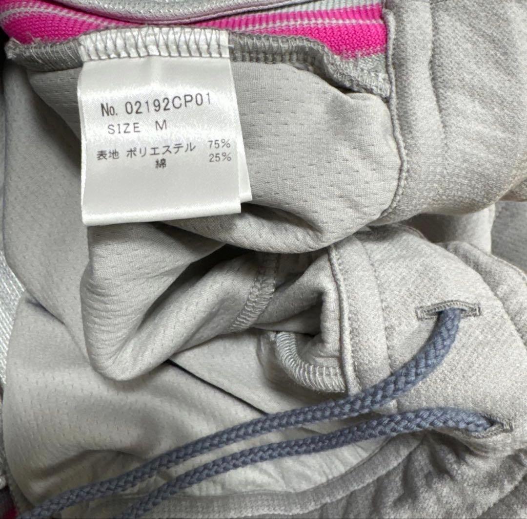 【新品】HYSTERIC GLAMOURメンズ　ジャージ上下　グレー×ピンク　M