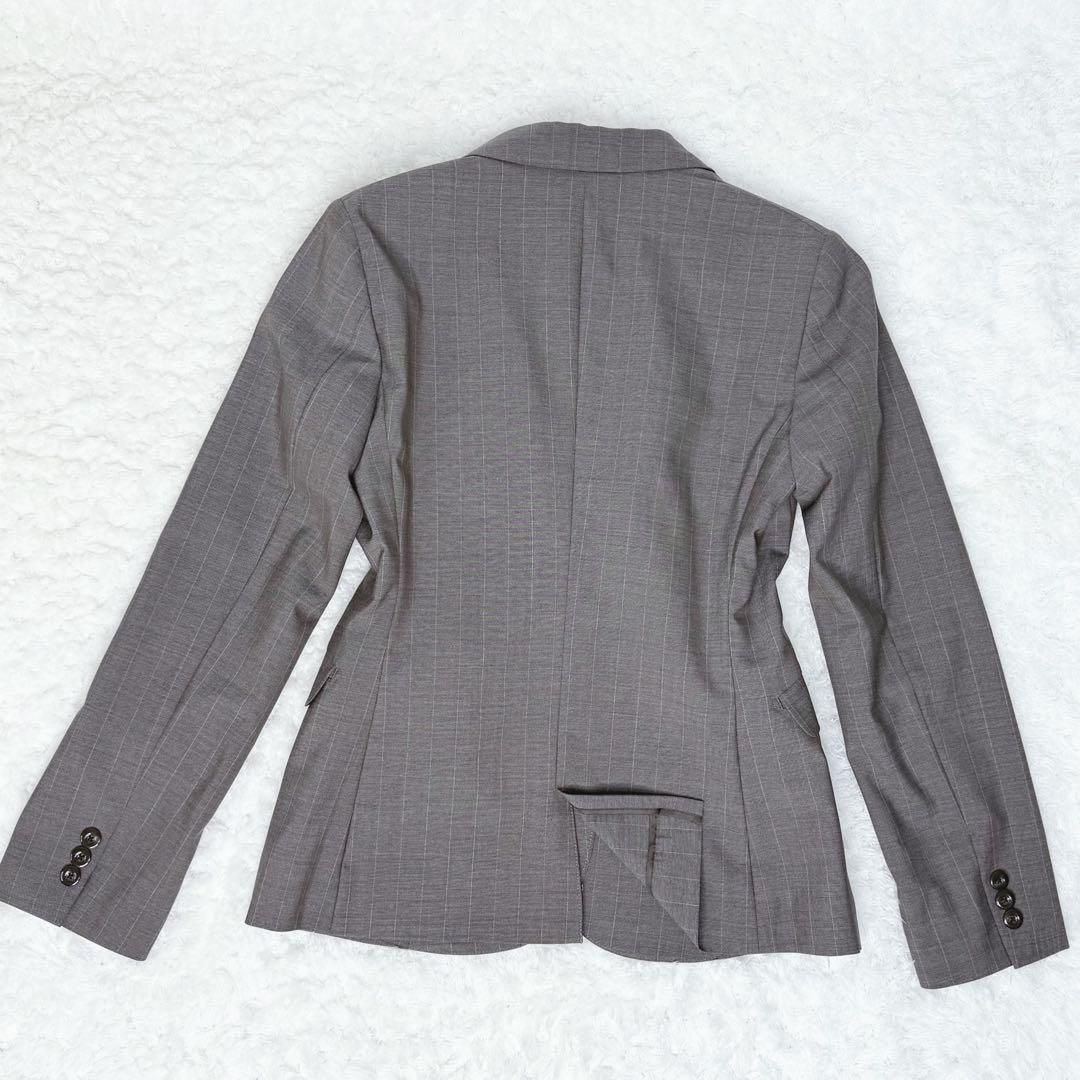 オリヒカ ライム イタリア製生地 super120's ストレッチ ストライプ