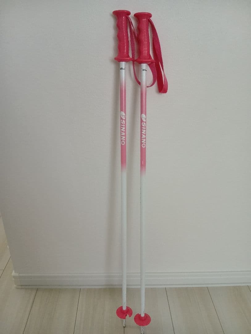 Swallow スキー板 110cm ピンク/ブラック ブーツ ストック セット