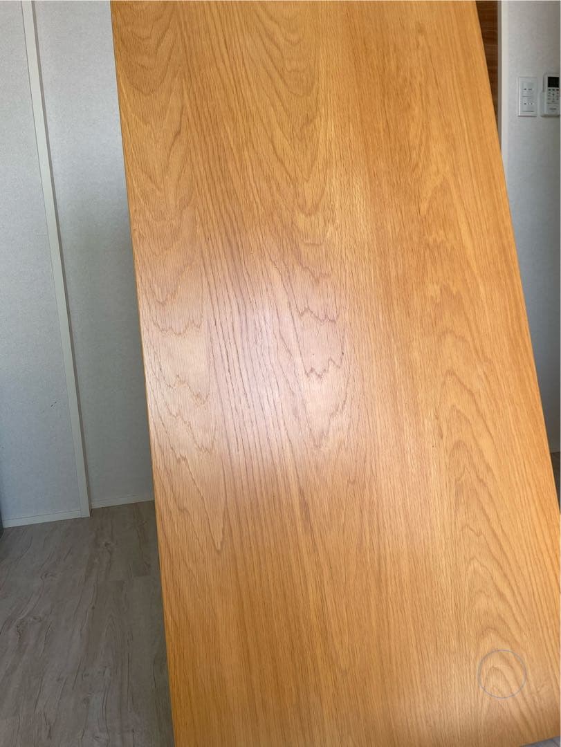 無印良品　木製テーブル天板オーク材120×60 脚4本組み　高さ35cm