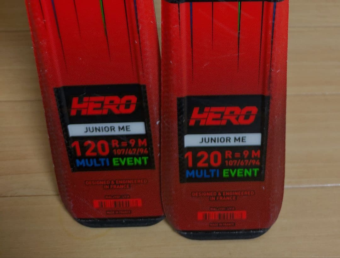 ROSSIGNOL HERO JUNIOR ME 120cm スキー2点セット