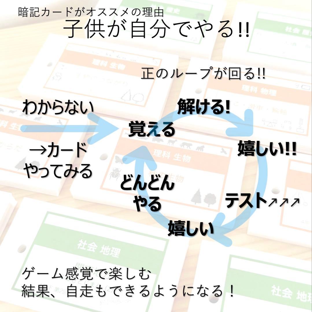 中学受験 暗記カード【4年下 理社国16-18回】 予習シリーズ 組み分け対策