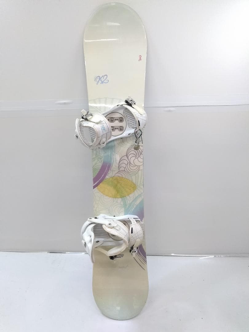 激安! K2 moment 142cm レディーススノーボード3点セット △
