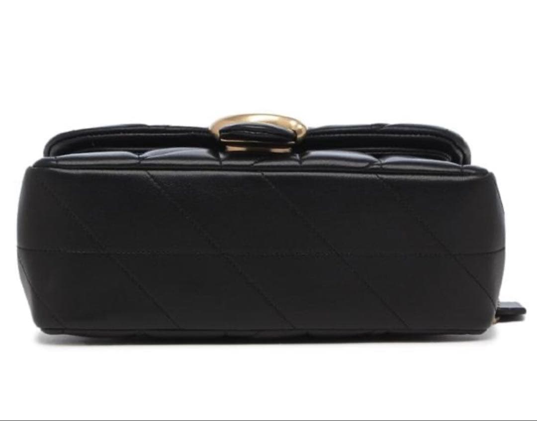 COACH タビー 20 キルティング ショルダーバッグ　ブラック　ゴールド金具