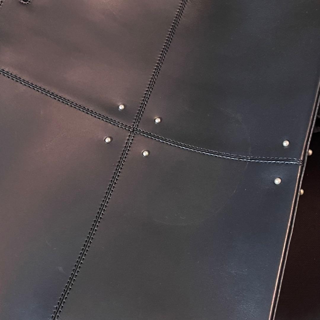 TOD'S☆ブラックレザー ビジネストートバッグ