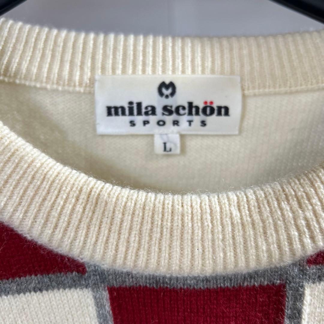 《カシミヤ100%》Mila schön sportsミラショーン　長袖ニット