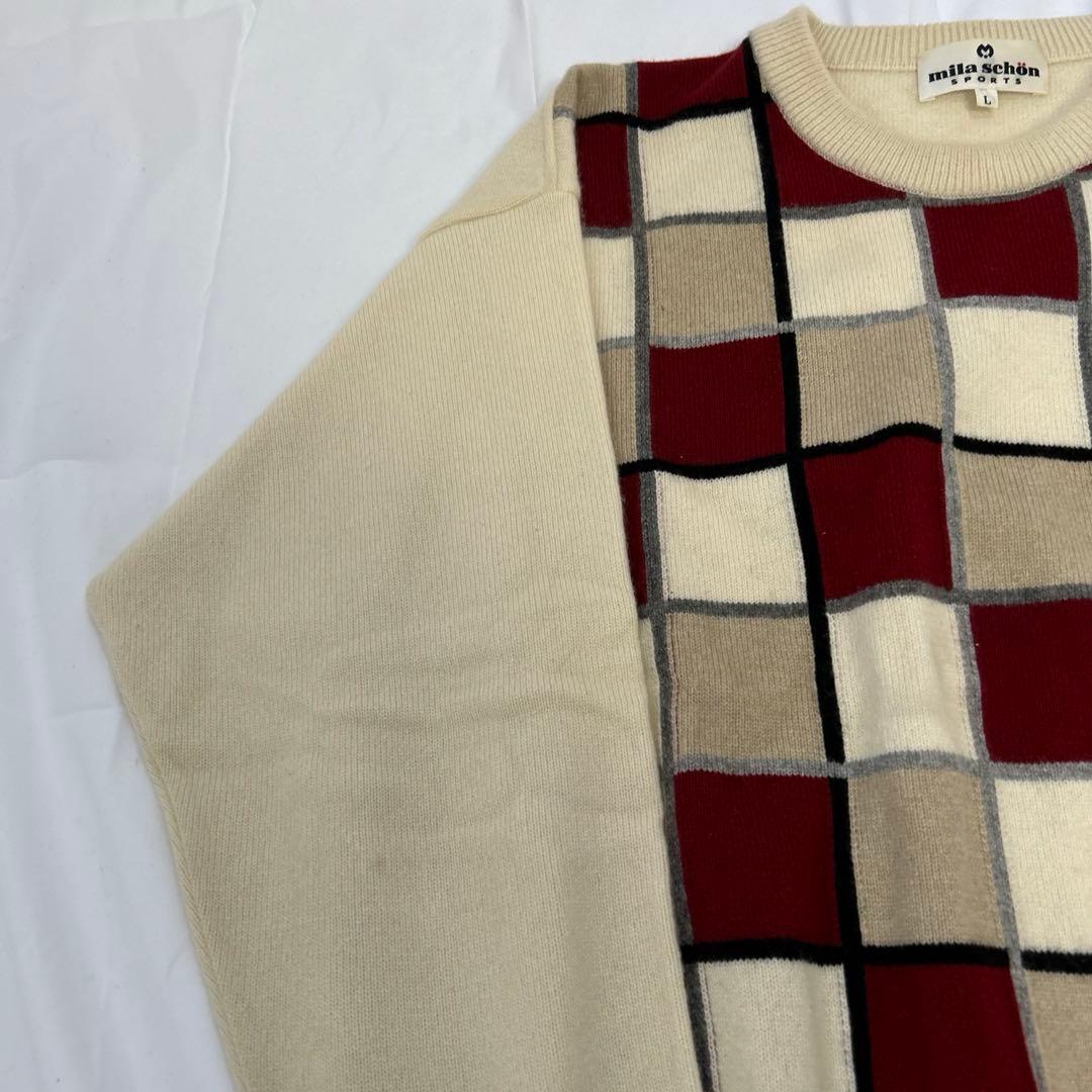 《カシミヤ100%》Mila schön sportsミラショーン　長袖ニット