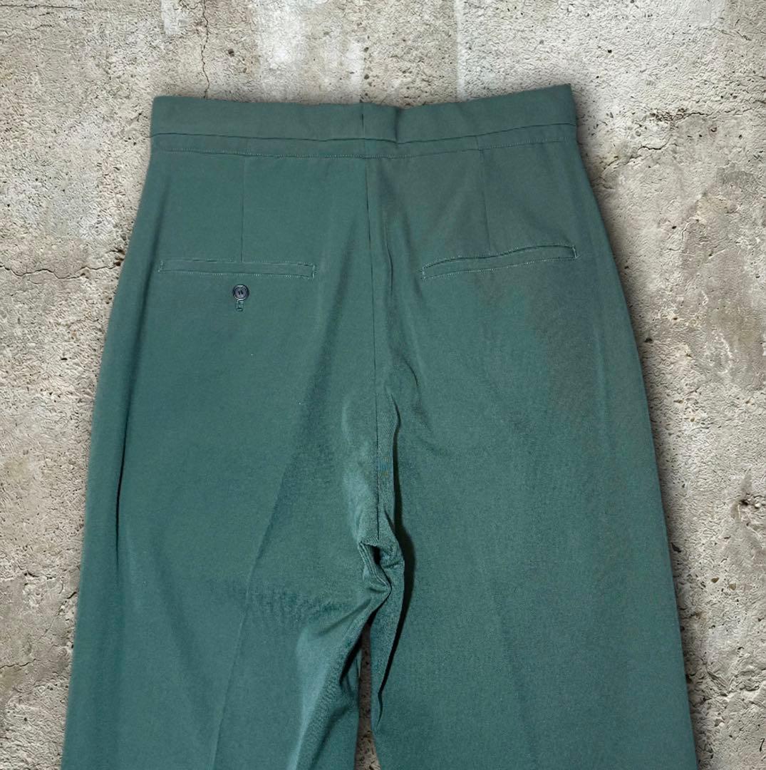 AMBUSH ヘムカットオフ スラックス パンツ カーキ レイヤード