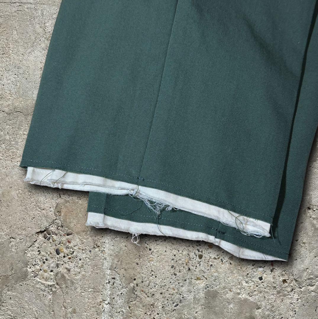 AMBUSH ヘムカットオフ スラックス パンツ カーキ レイヤード