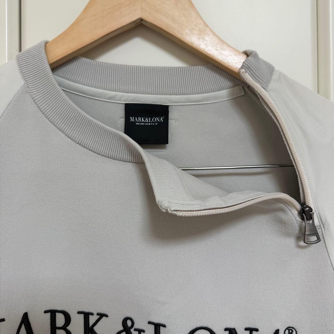 マーク＆ロナ トップス コンビネーションプルオーバー ライトグレー