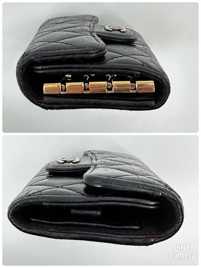 【美品】CHANEL マトラッセ　4連キーケース　25番台（311-45)