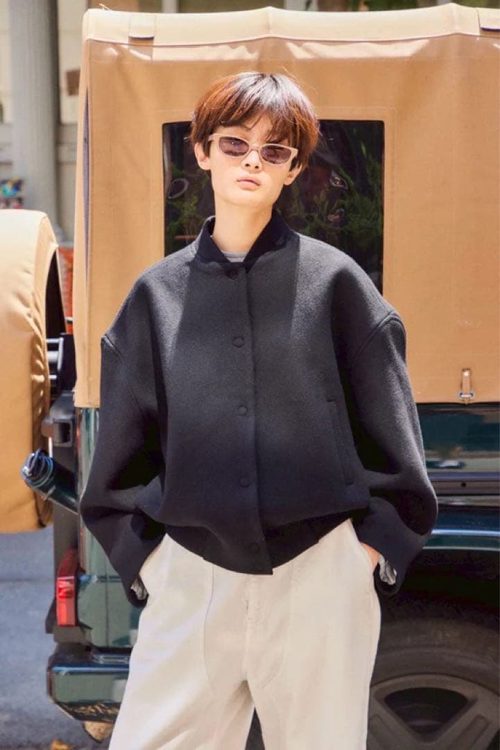 【S】SHISHIKUI WOOL JAK / NAVY スタジャン