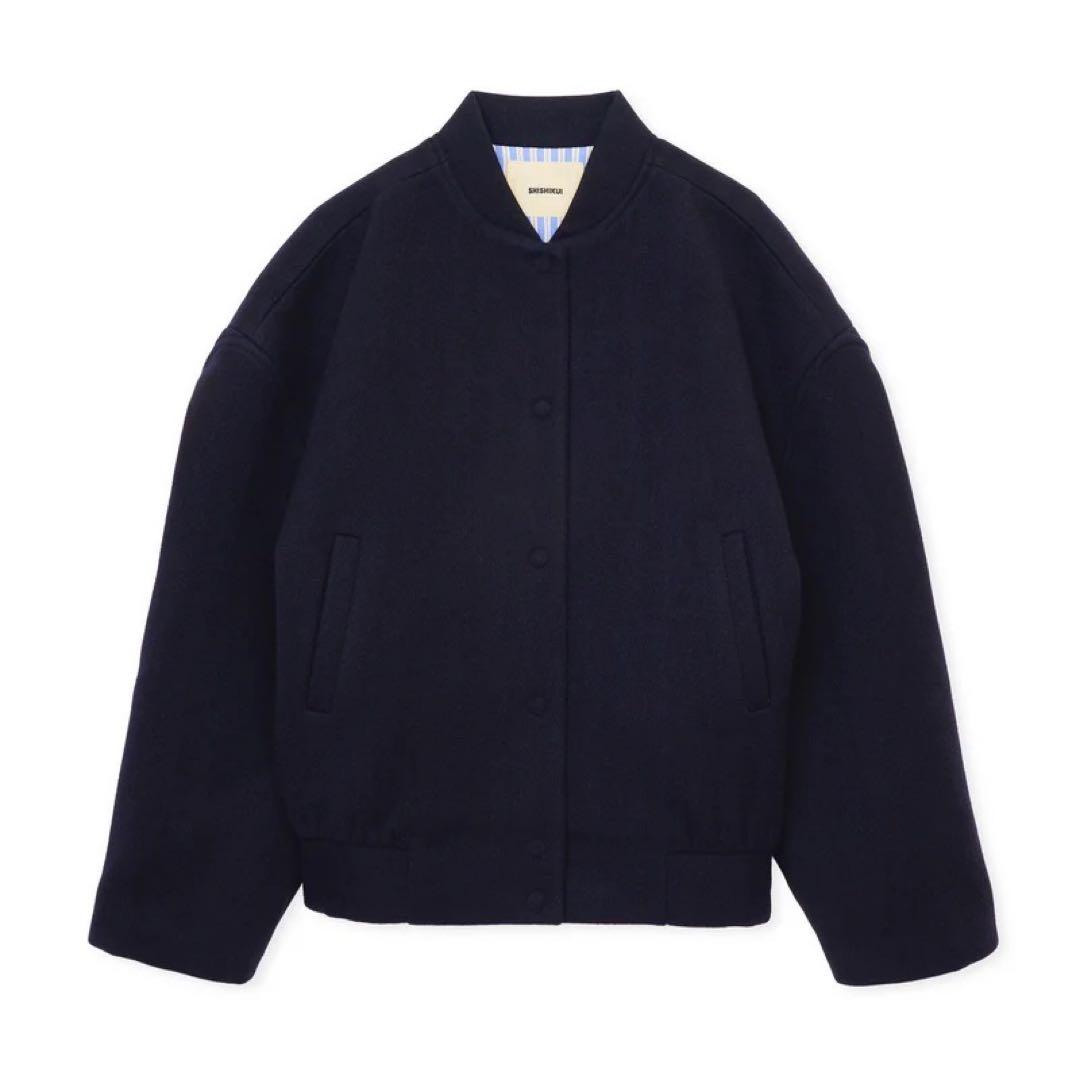 【S】SHISHIKUI WOOL JAK / NAVY スタジャン