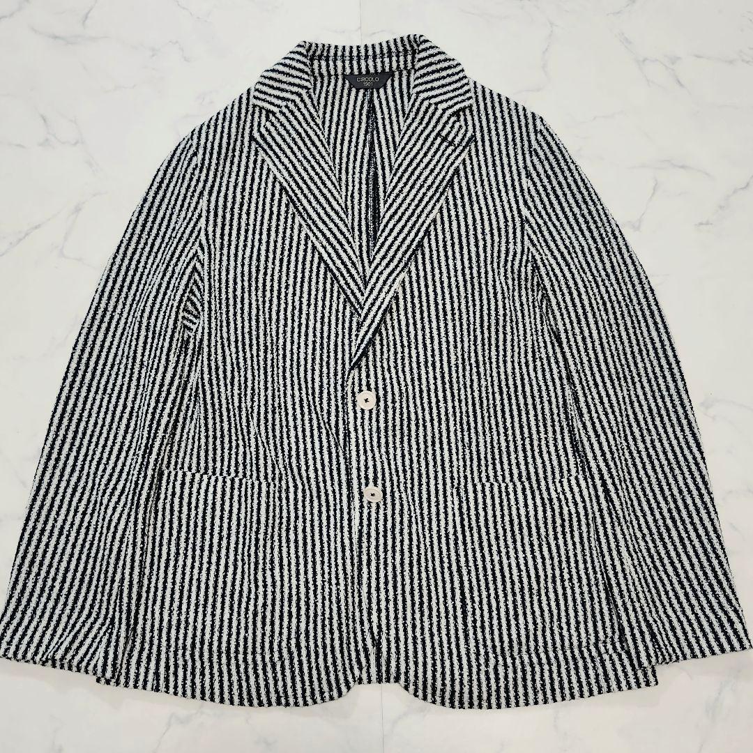 美品/25SS☆チルコロ1901　コットンポリブークレジャージーシャツジャケット
