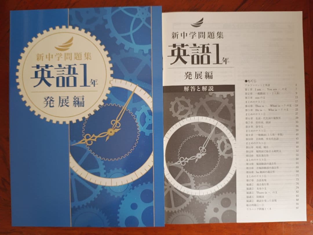 【最新版】 新品 新中学問題集 中１、各教科【解答付】