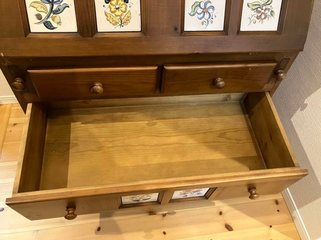 A2A71■タイル貼りライティングビューロー ライティングデスク