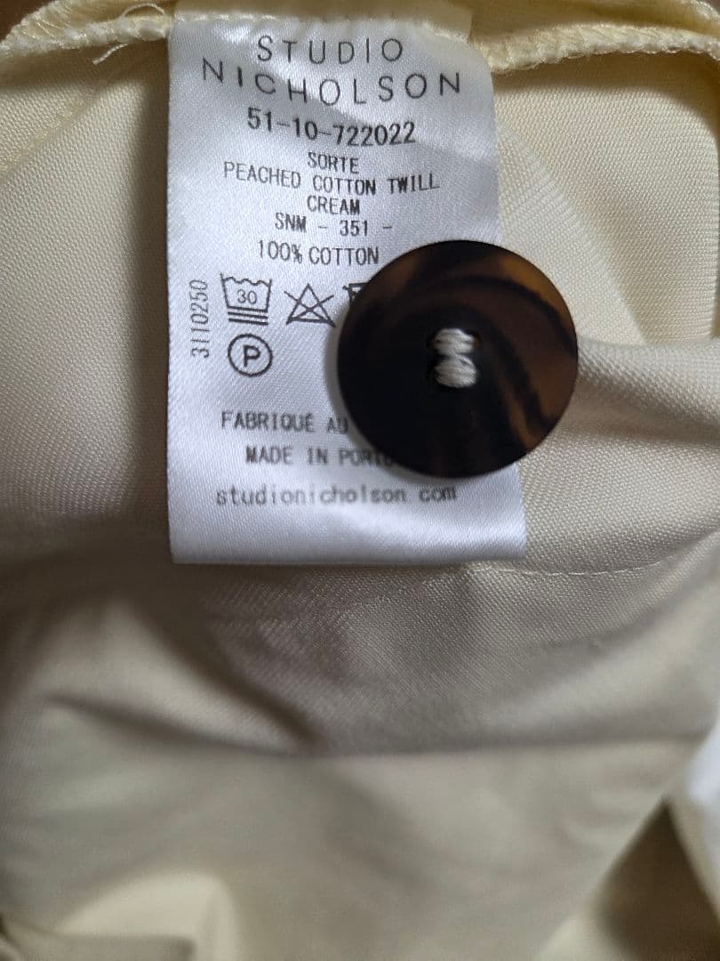 STUDIO NICHOLSON SORTE Sサイズ