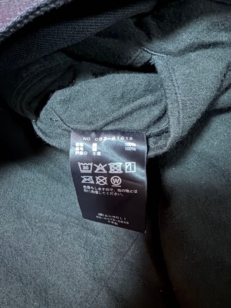 COMOLI 25AW デニムレザーワークジャケット サイズ2 コモリ今期即完売