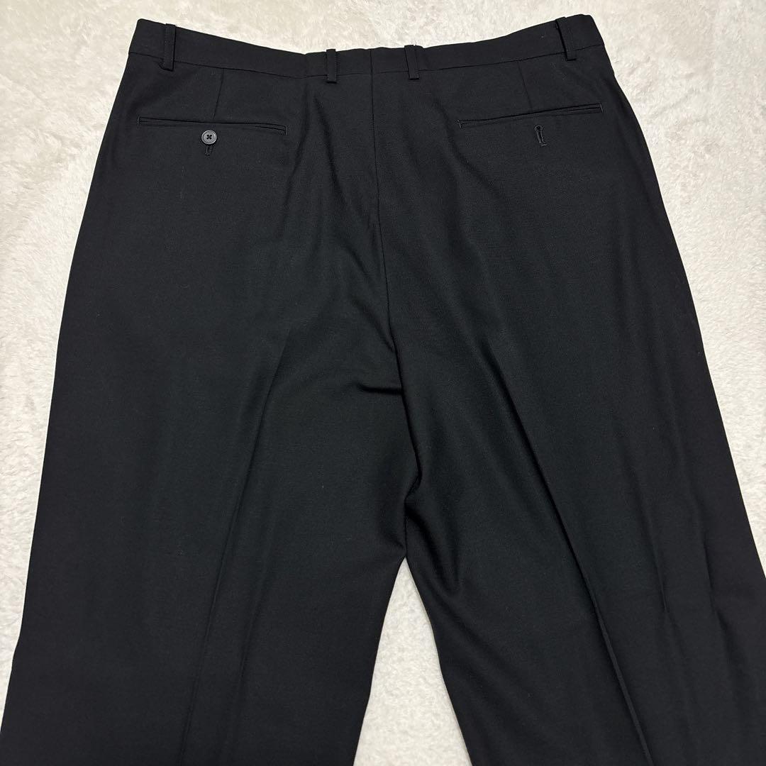 希少　ブラックスーツ　セットアップ　アジャスター付き　冠婚葬祭　ダブルブレスト