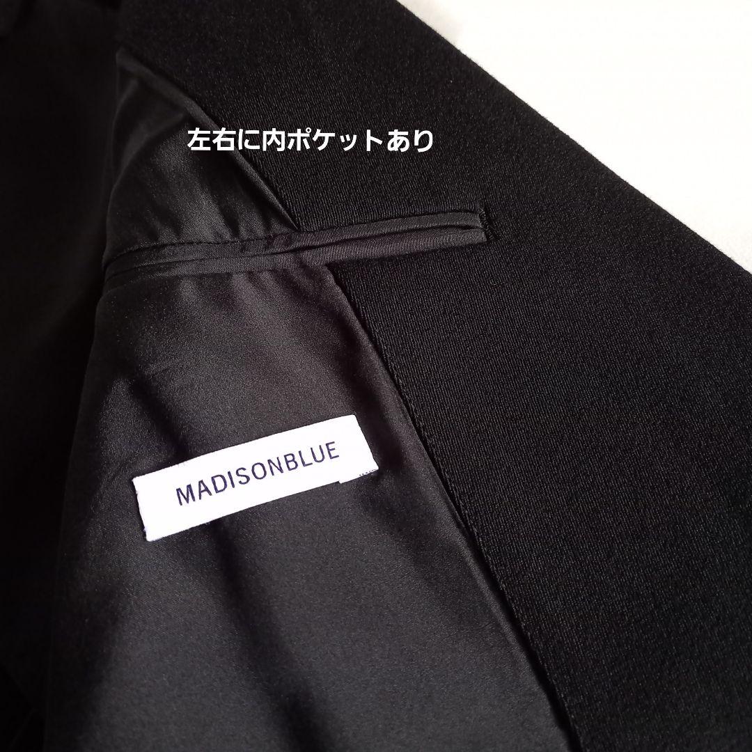 タグ付き替えボタン付未使用　パールコート　マディソンブルー　黒　オケージョン