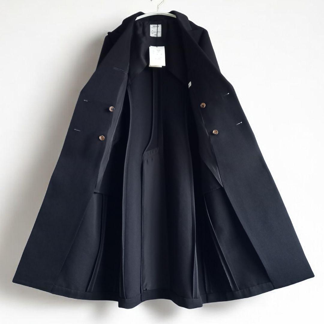 タグ付き替えボタン付未使用　パールコート　マディソンブルー　黒　オケージョン