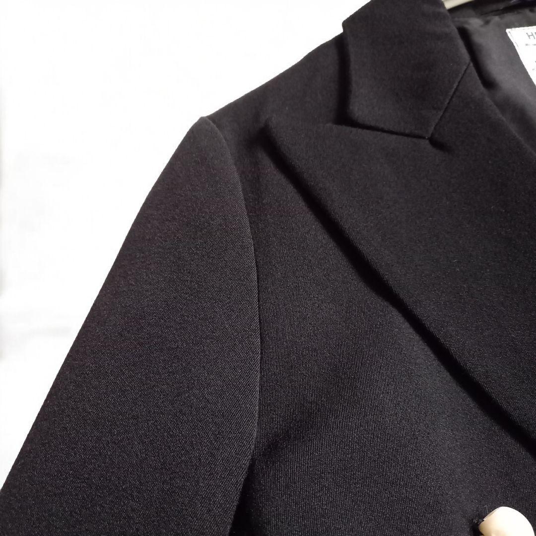 タグ付き替えボタン付未使用　パールコート　マディソンブルー　黒　オケージョン