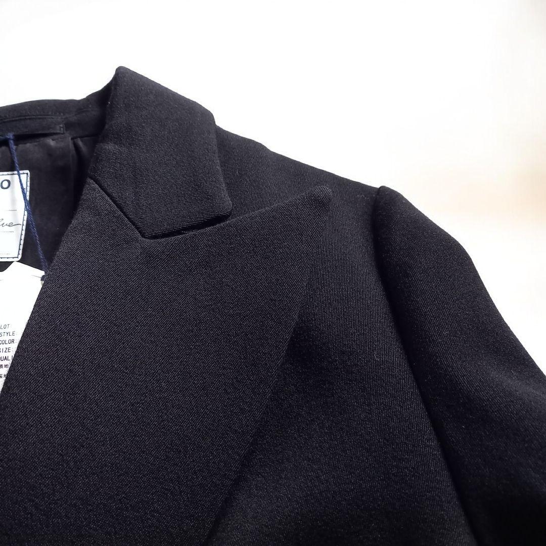 タグ付き替えボタン付未使用　パールコート　マディソンブルー　黒　オケージョン