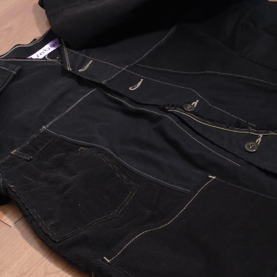 m*y様 Rebear by Johnbull パッチワークジャケット 黒染め別