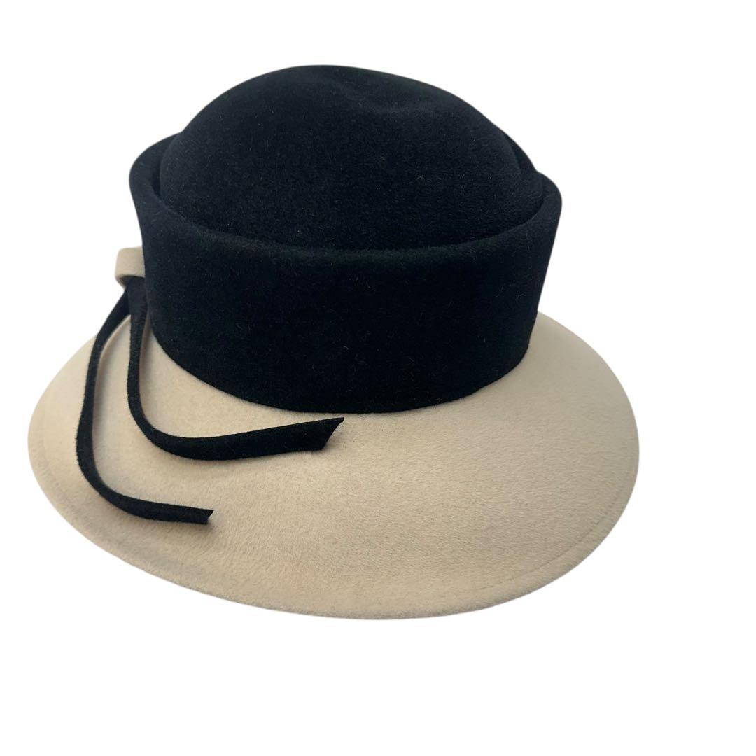 maxim リボン付きハット　兎毛