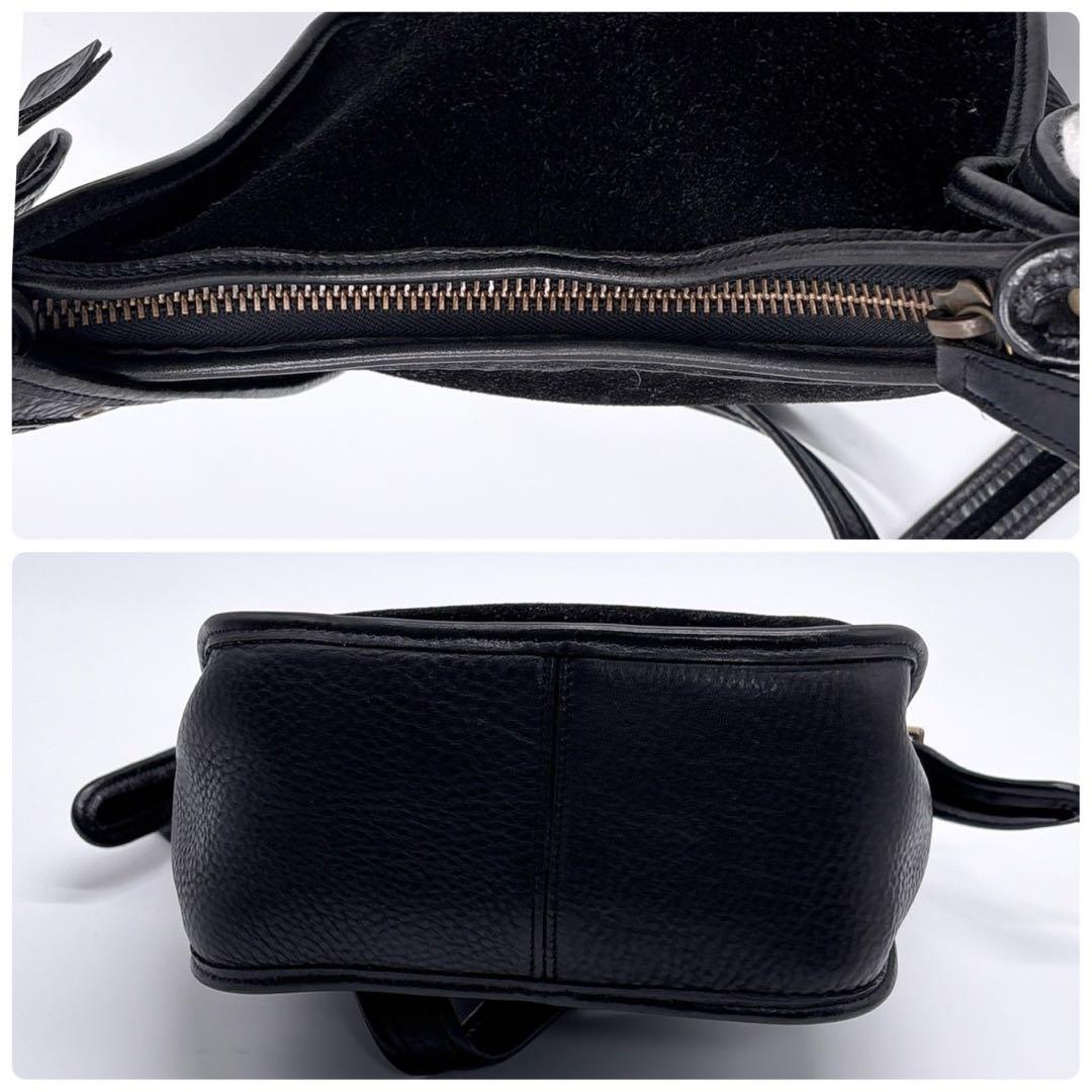 激レア✨ コーチ COACH ショルダーバッグ 9011 スエード　ブラック 黒