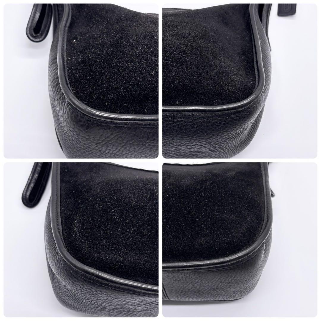 激レア✨ コーチ COACH ショルダーバッグ 9011 スエード　ブラック 黒