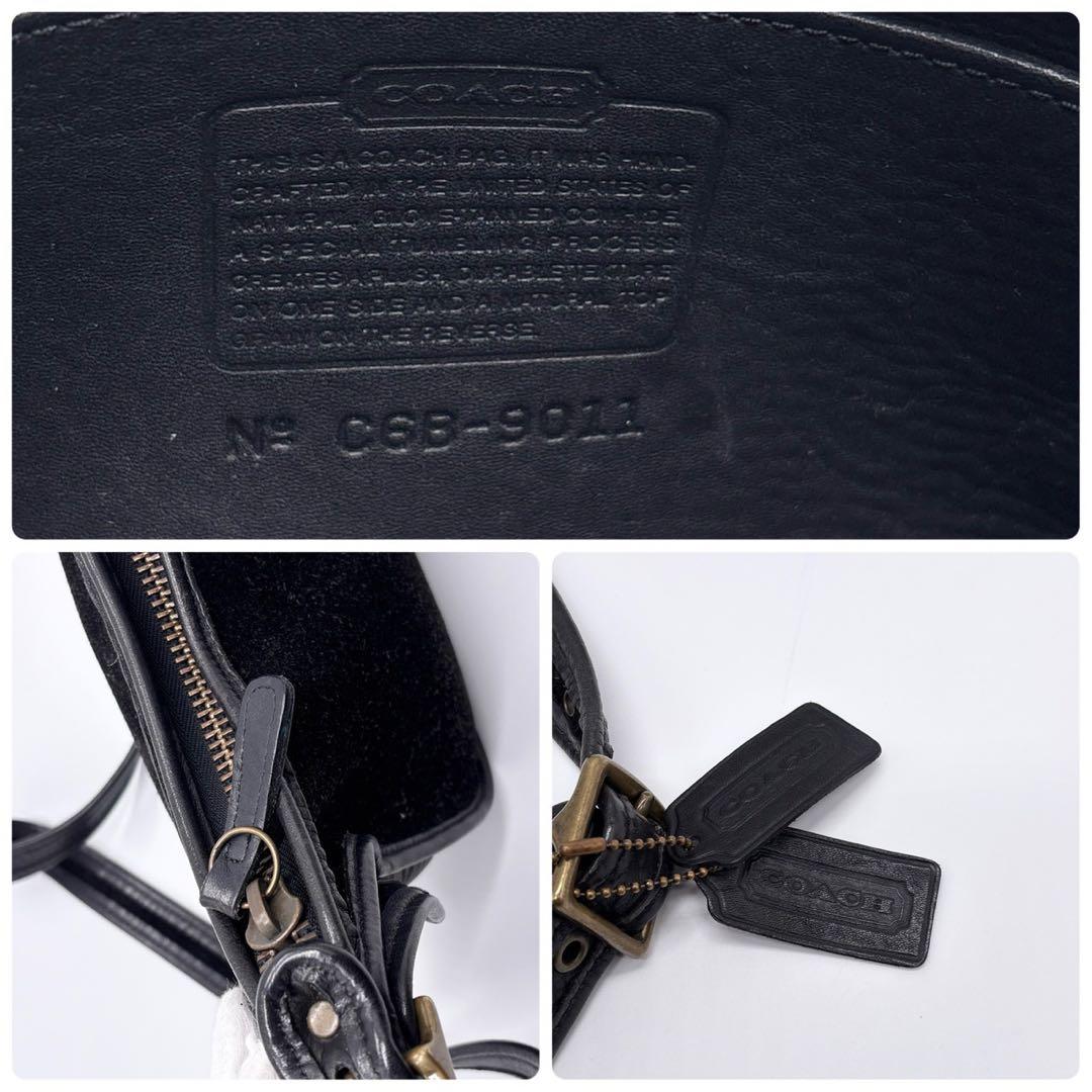 激レア✨ コーチ COACH ショルダーバッグ 9011 スエード　ブラック 黒