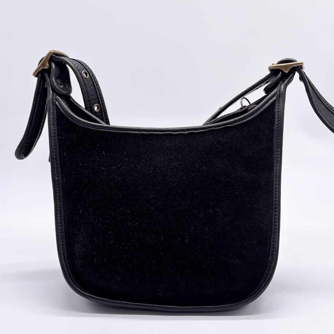 激レア✨ コーチ COACH ショルダーバッグ 9011 スエード　ブラック 黒