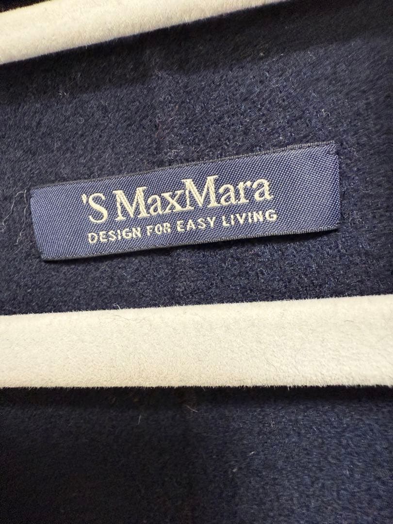 S MaxMara ネイビー ロングコート