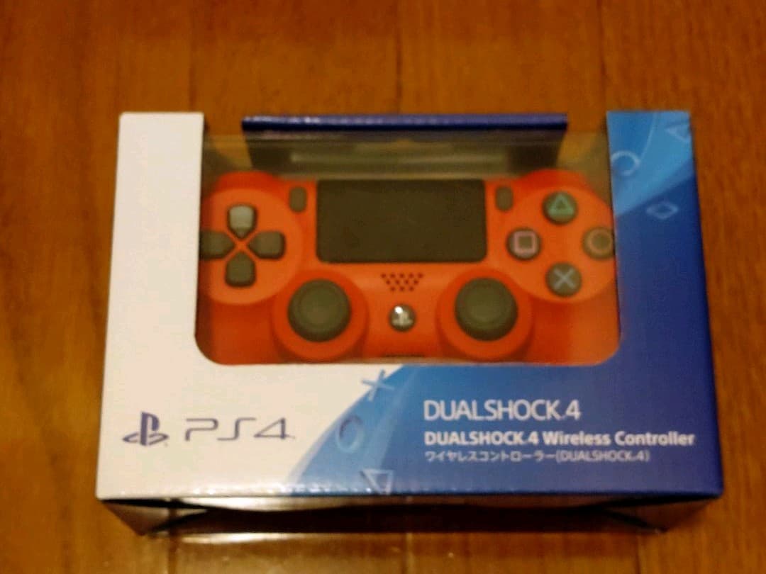 [新品未開封] ps4 純正コントローラー マグマレッド