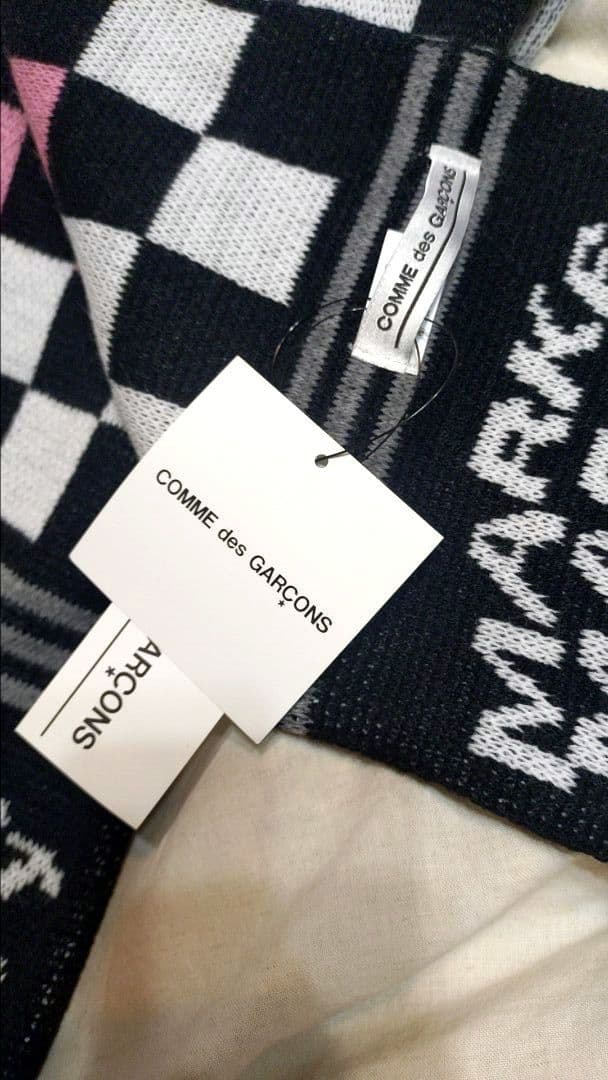 新品限定コムデギャルソンCOMME des GARÇONS チェッカー柄マフラー