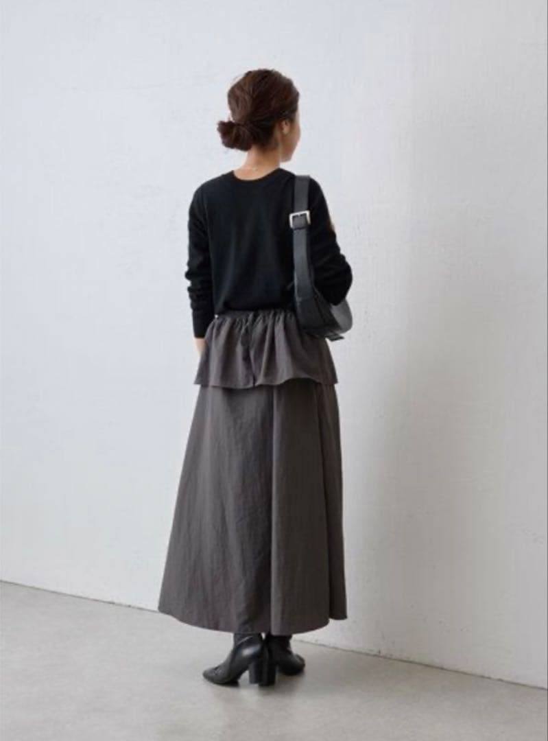 ビアズリー ペプラムニットコンビワンピース 2024年