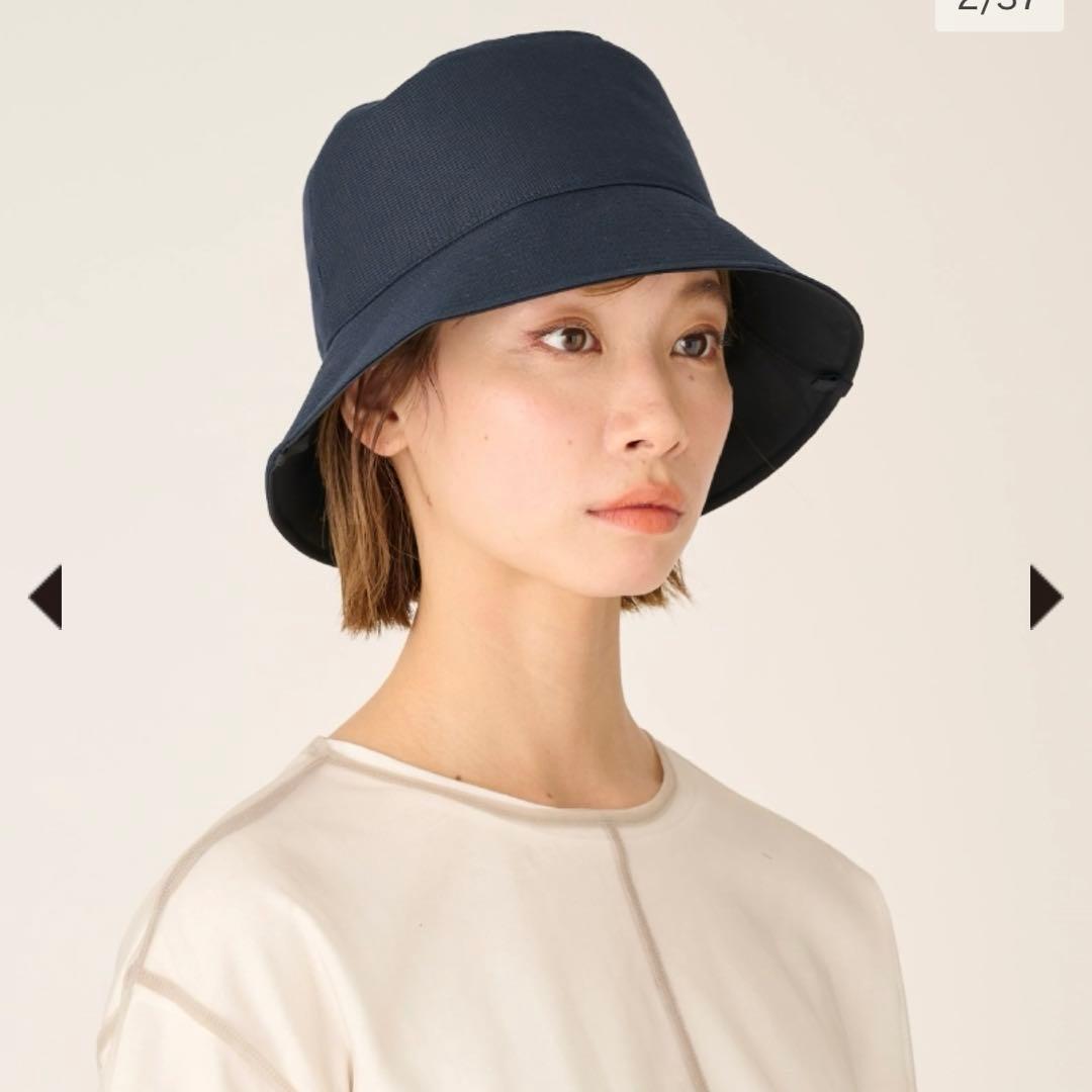 サンバリア100 バケットハット ネイビー M